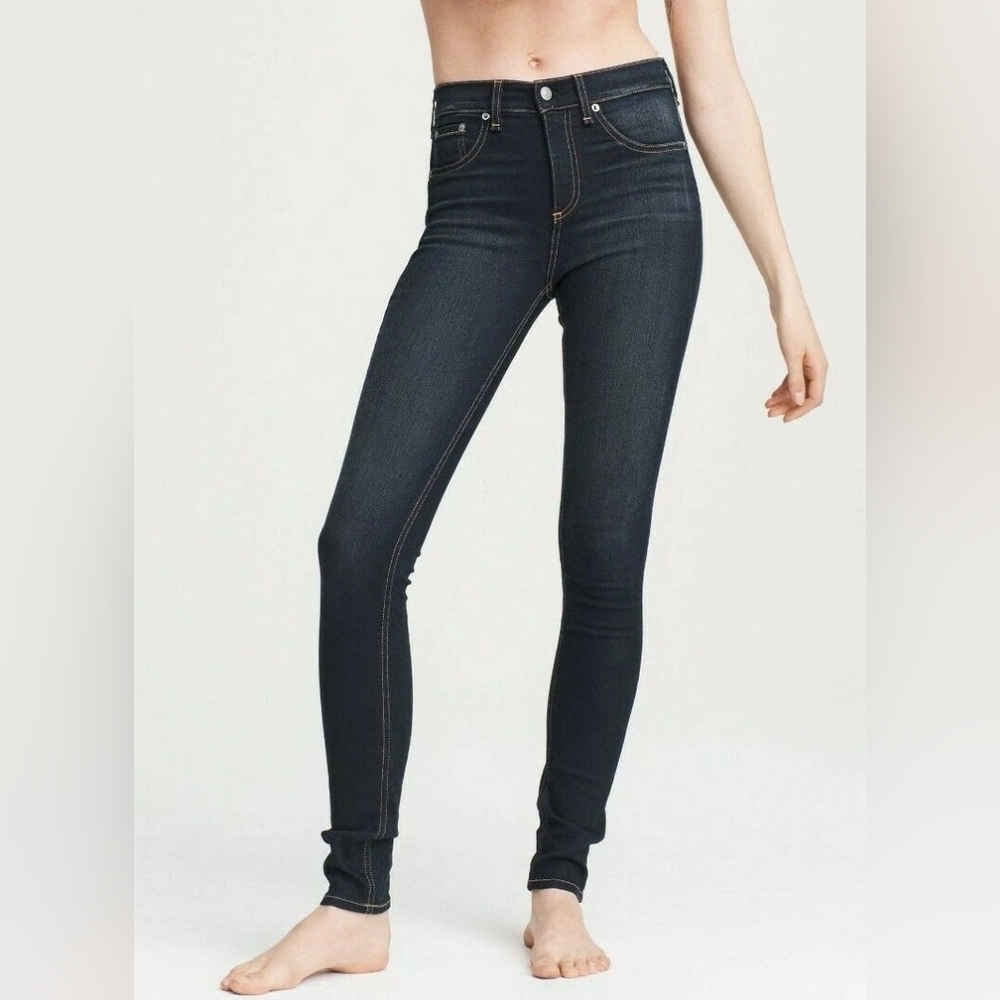 RAG & BONE NINA HIGH-RISE SKINNY STRETCH DENIM JEANS BEDFORD